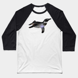 Galaxy Penguin Baseball T-Shirt